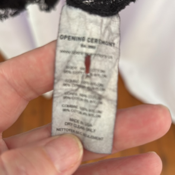 Opening Ceremony Black Lace Dress s - Picture 7 of 8